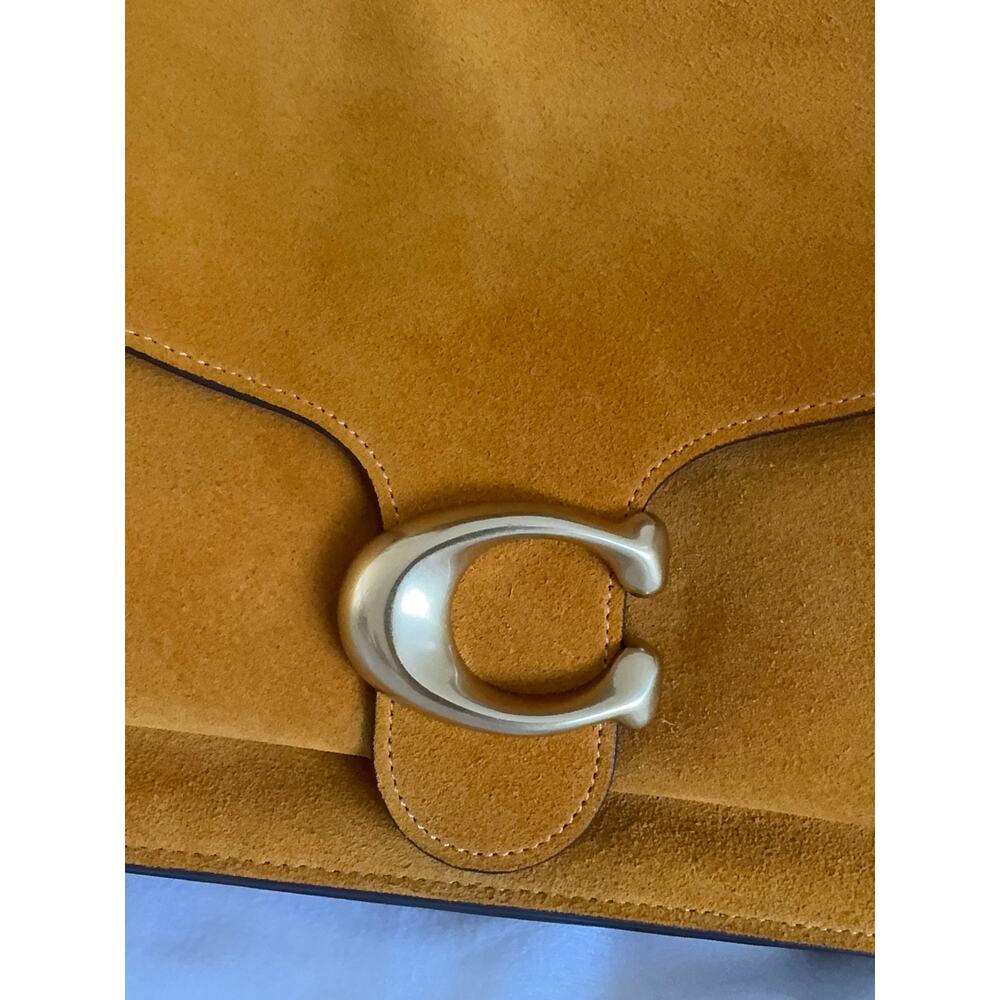 Coach Suede Tabby Shoulder Bag 36 in Orange/Marigold - CEM12 - Picture 4 of 12